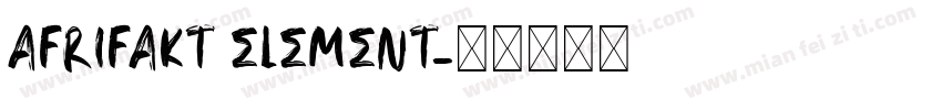 AFrifakt Element字体转换